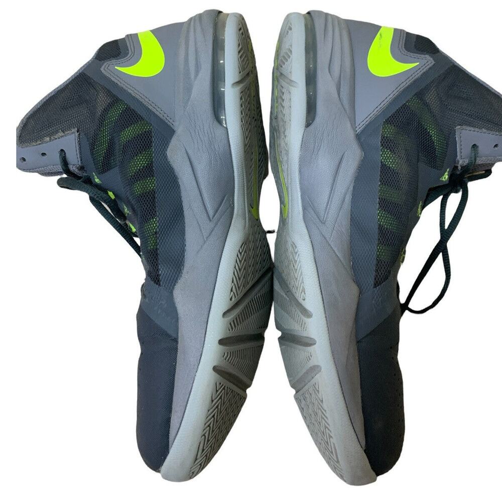 Nike Stutter Men's Step Style 2 AIRMAX High Top Sneakers 10.5 Gray Yellow Sporty